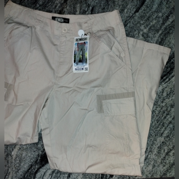 Rewash brand NWT A-line cargo pants,size 9, button waist - Picture 7 of 10